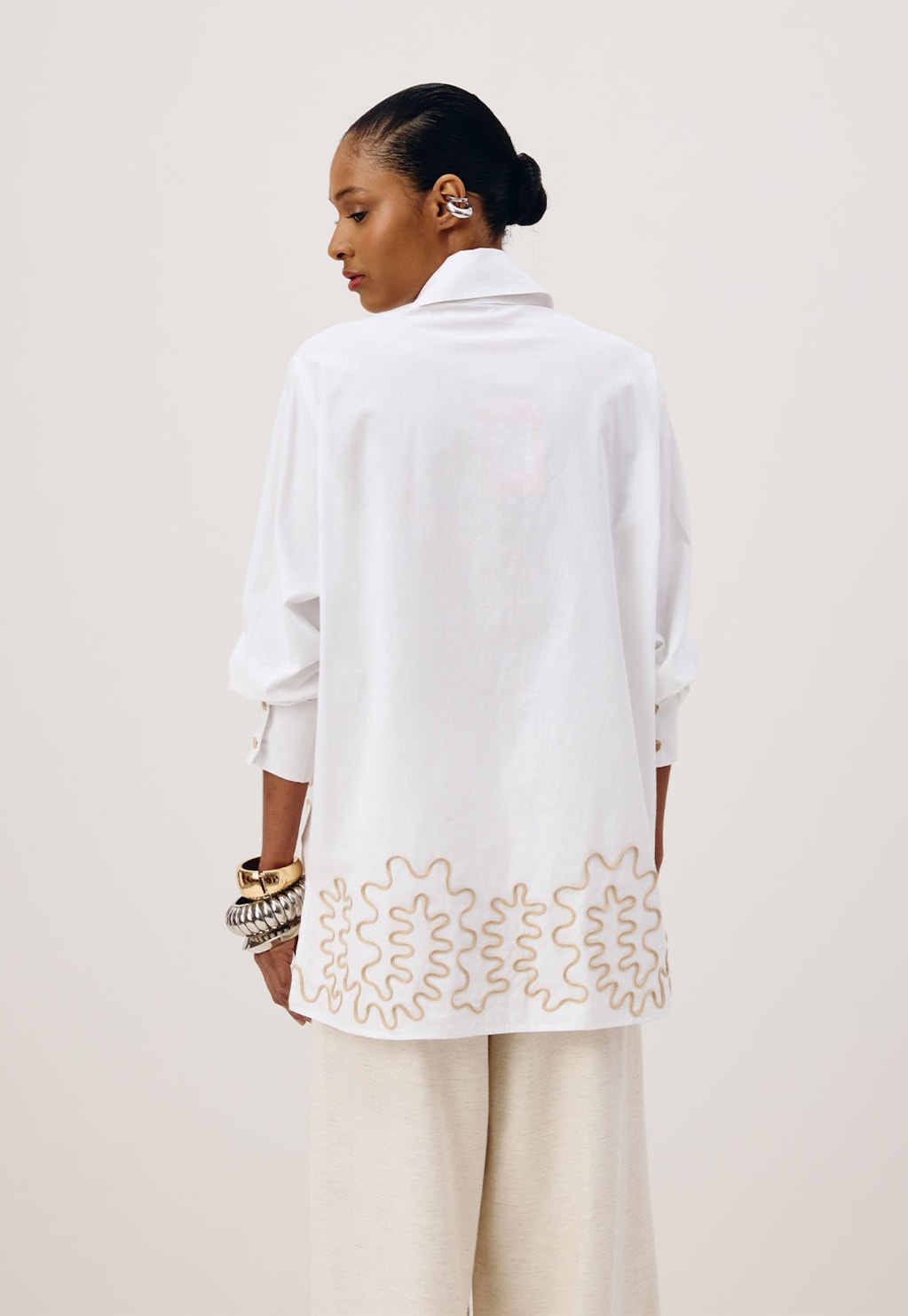 Camisa Oversized Bordado