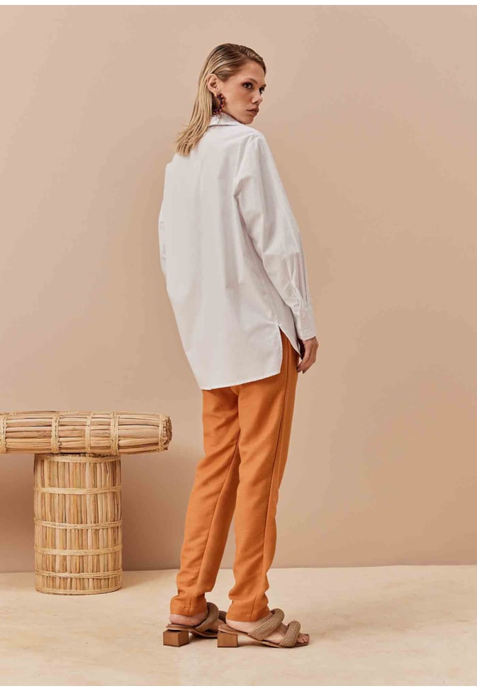 Camisa Oversized Bordado Palmeira