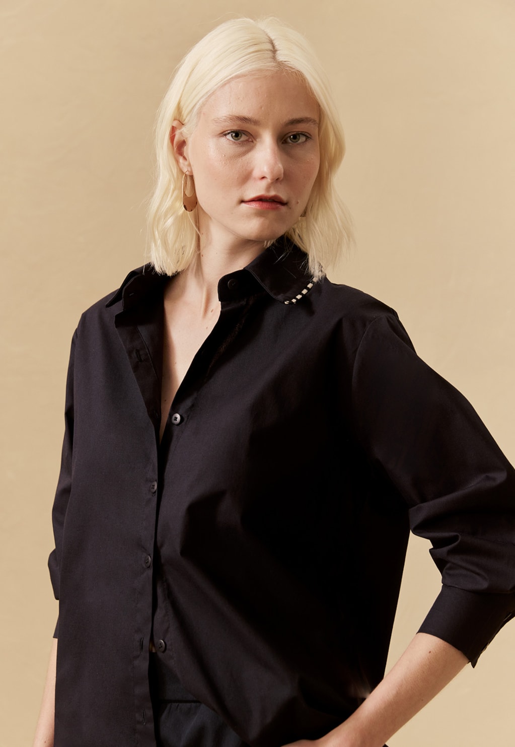 Camisa Oversized Bordado Palmeira