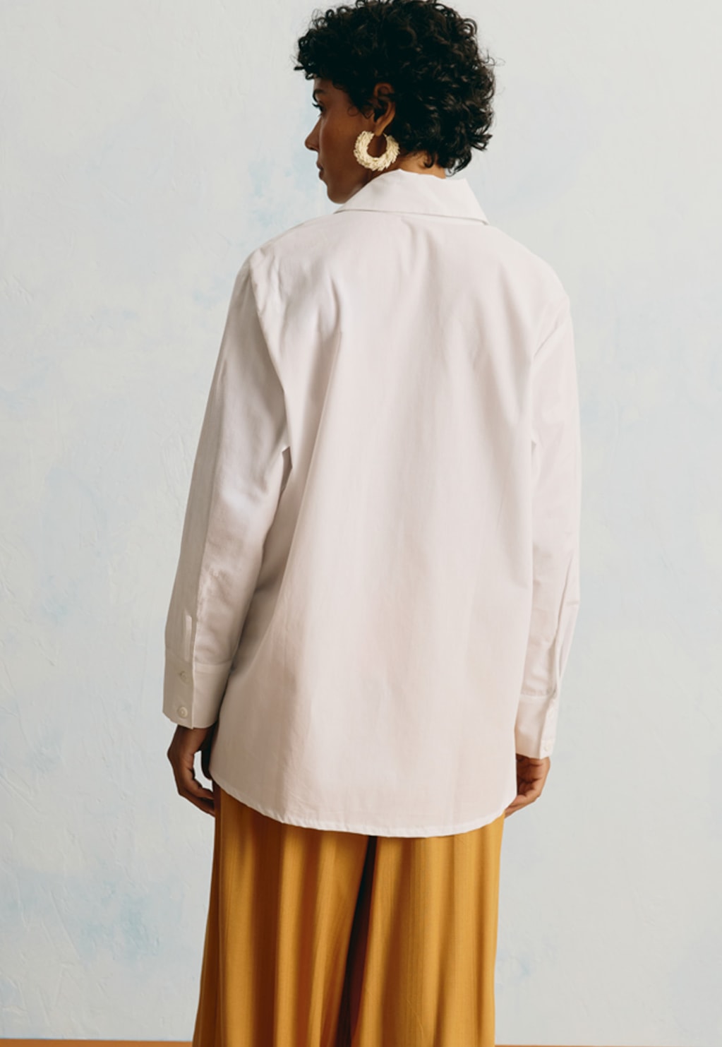 Camisa Oversized Bordado Richelieu Coqueiro