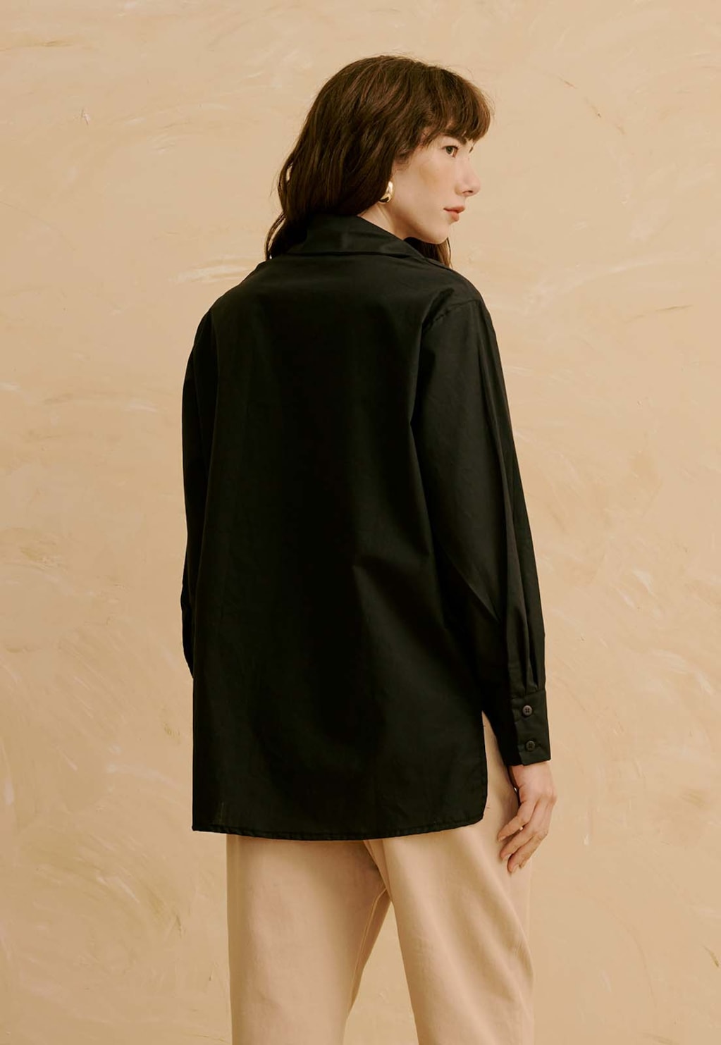 Camisa Oversized com Bordado Cachemire