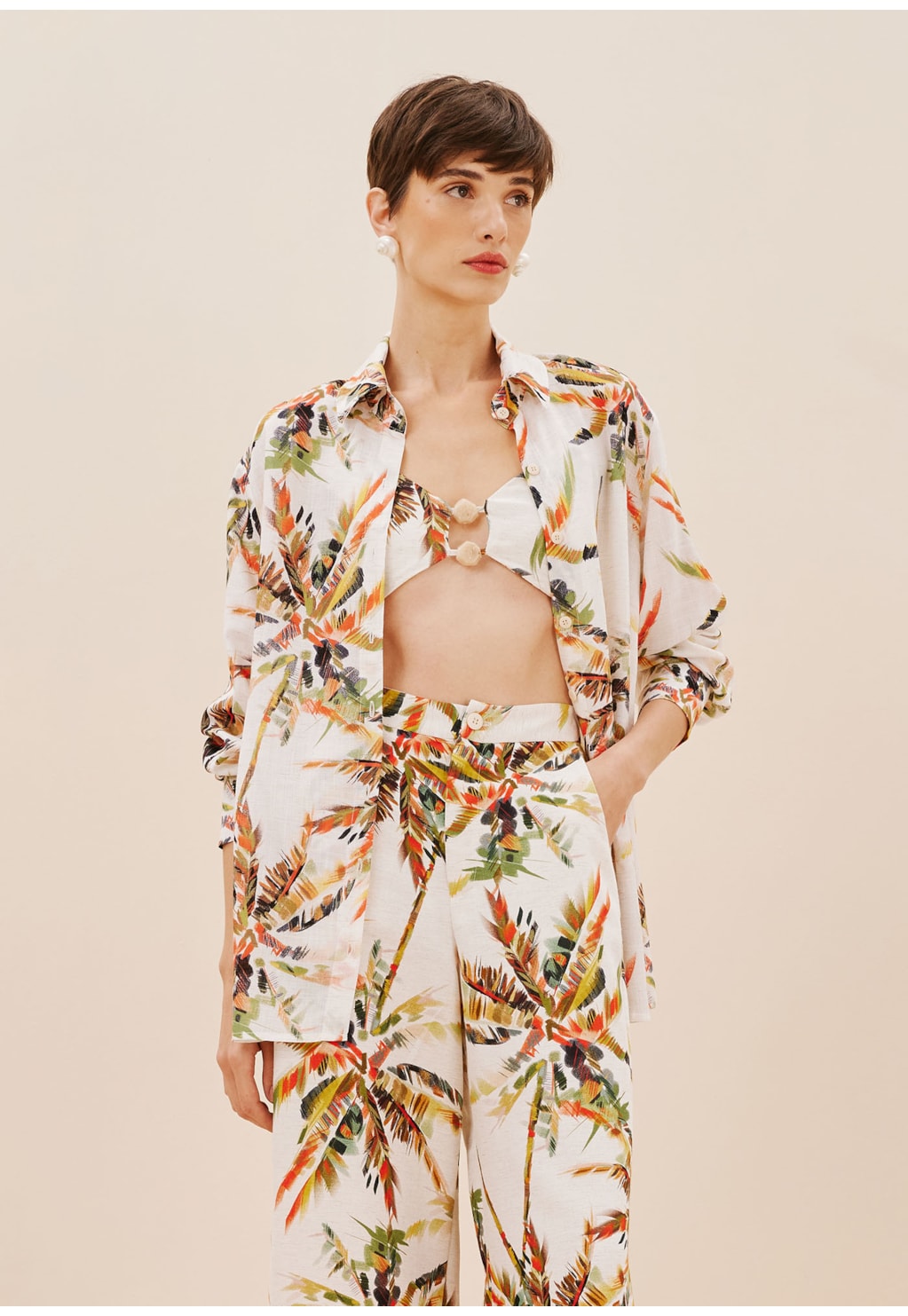 Camisa Oversized Estampada Itapuã