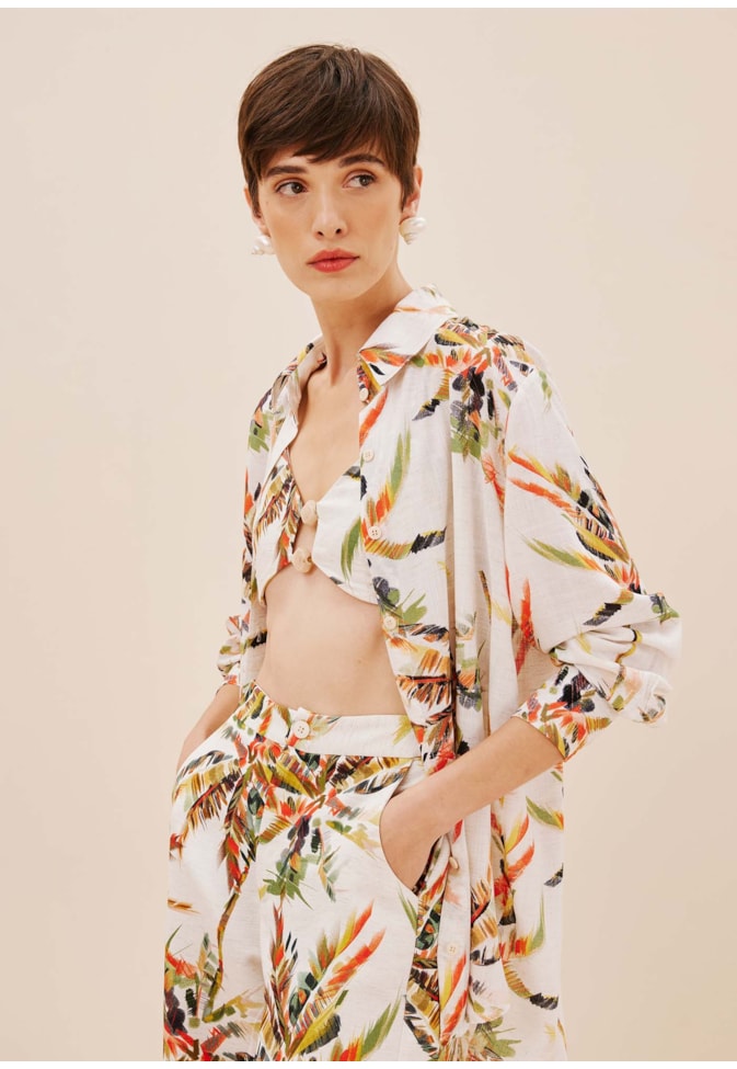 Camisa Oversized Estampada Itapuã
