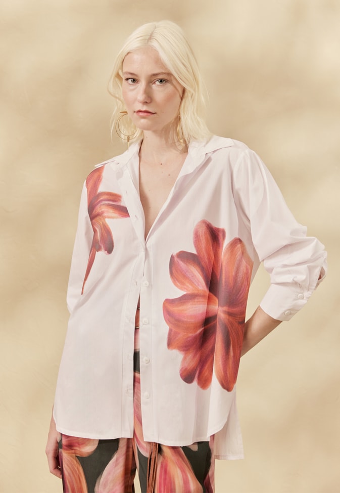 Camisa Oversized Floral