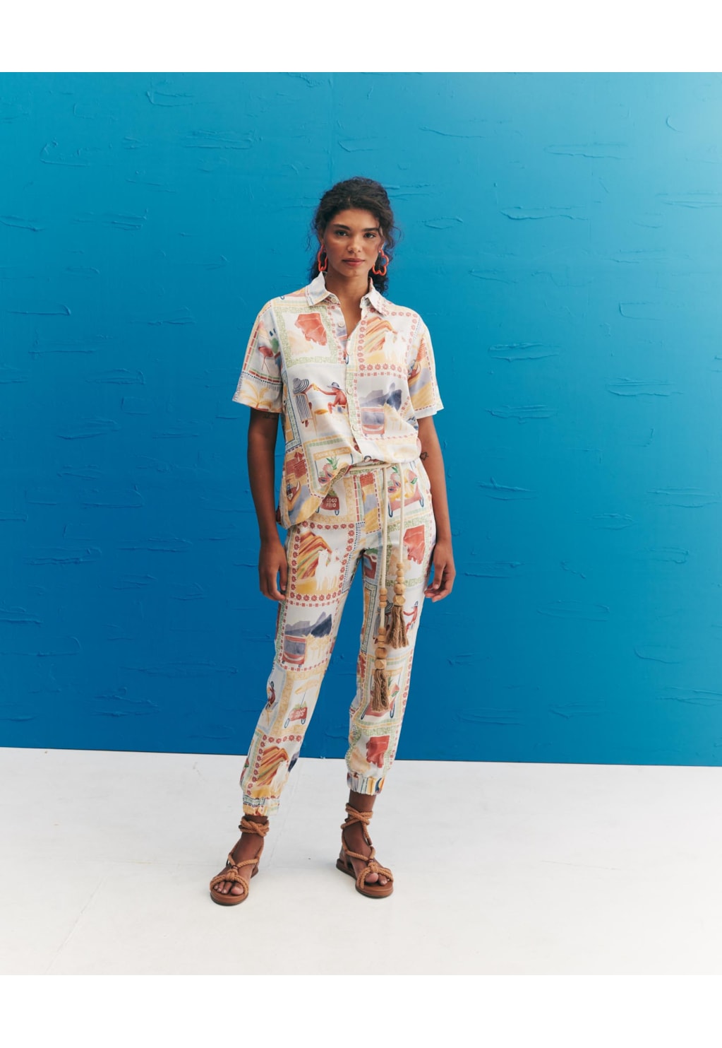 Camisa Tecido Estampada Buena Vista