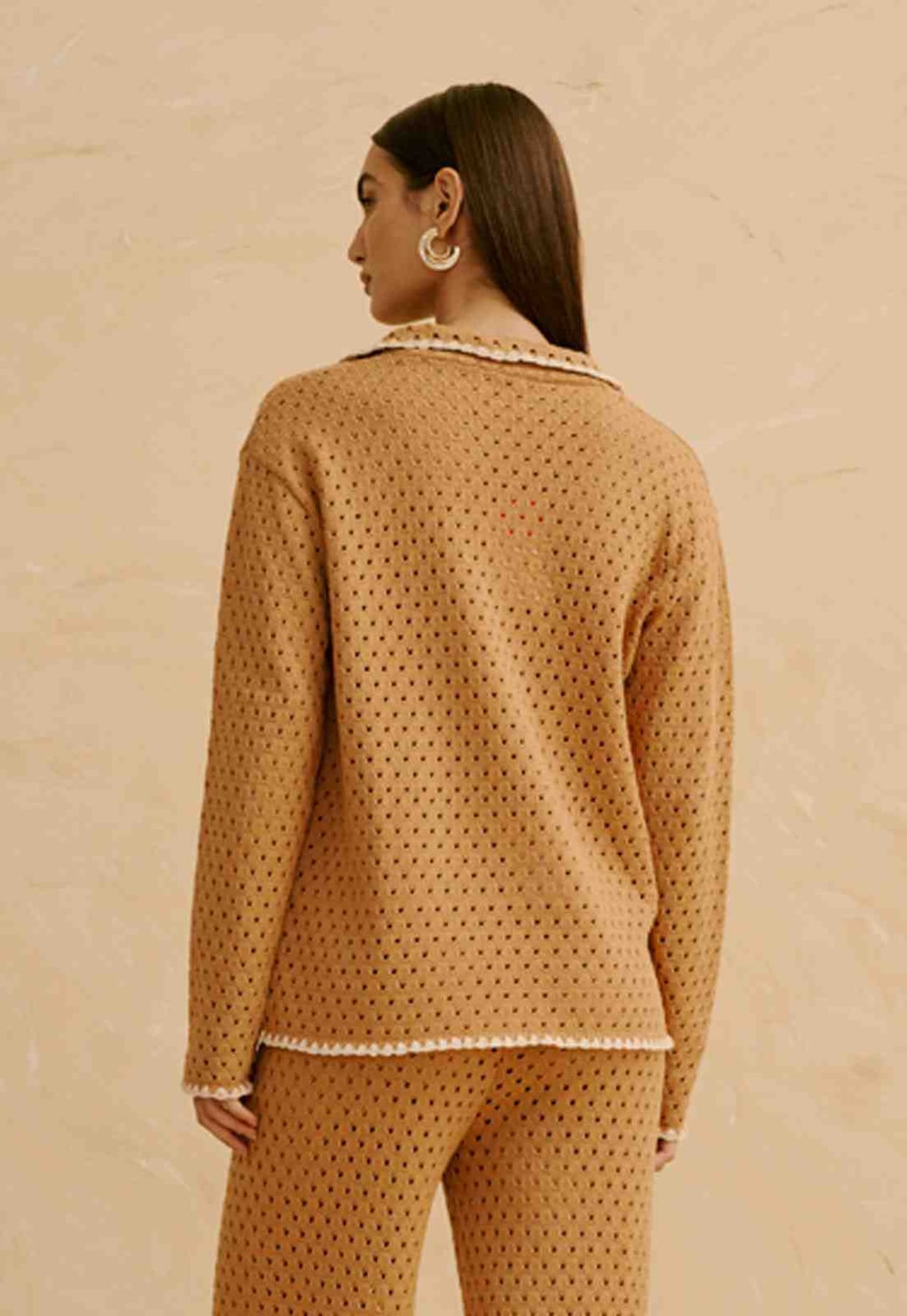 Camisa Tricot Barra Crochê