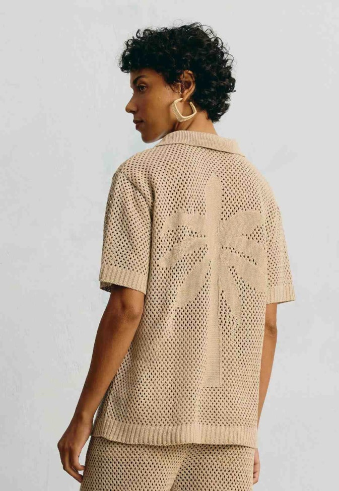 Camisa Tricot Jacquard Coqueiro