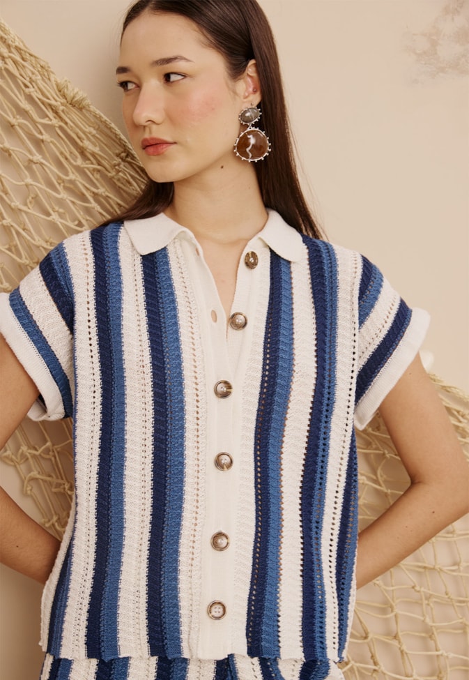 Camisa Tricot Listras