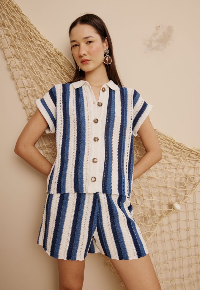 Camisa Tricot Listras