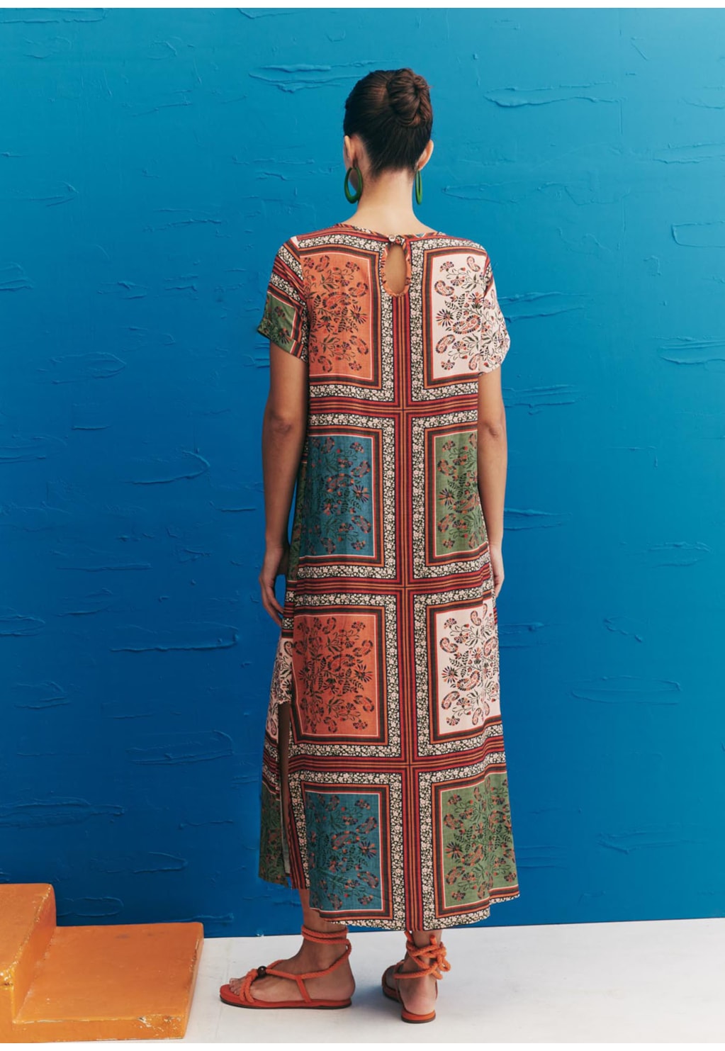 Camisão Detalhe Lateral Estampado Los Tapes