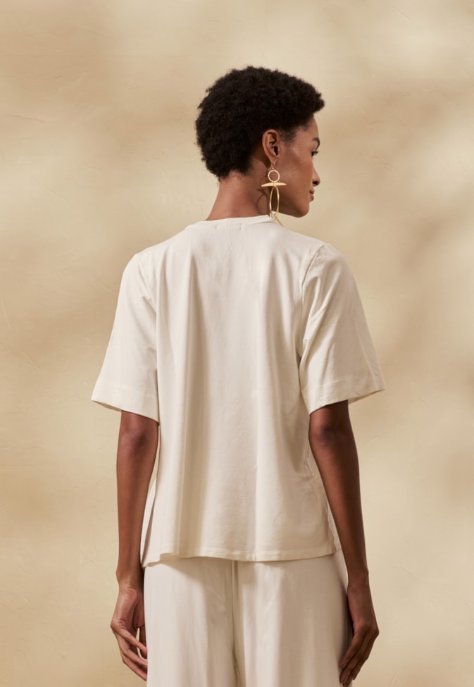 Camiseta Lisa Babado