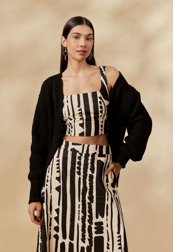 Cardigan Tricot Vista Frontal