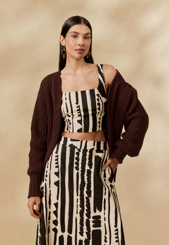 Cardigan Tricot Vista Frontal