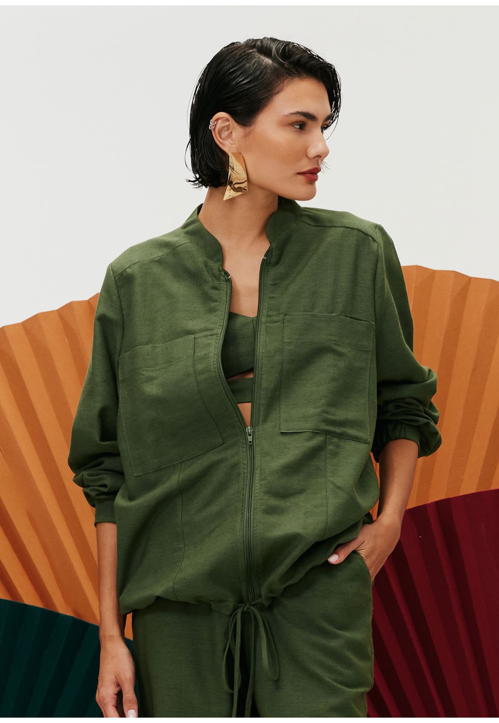 Casaco Alongado Max Bolso