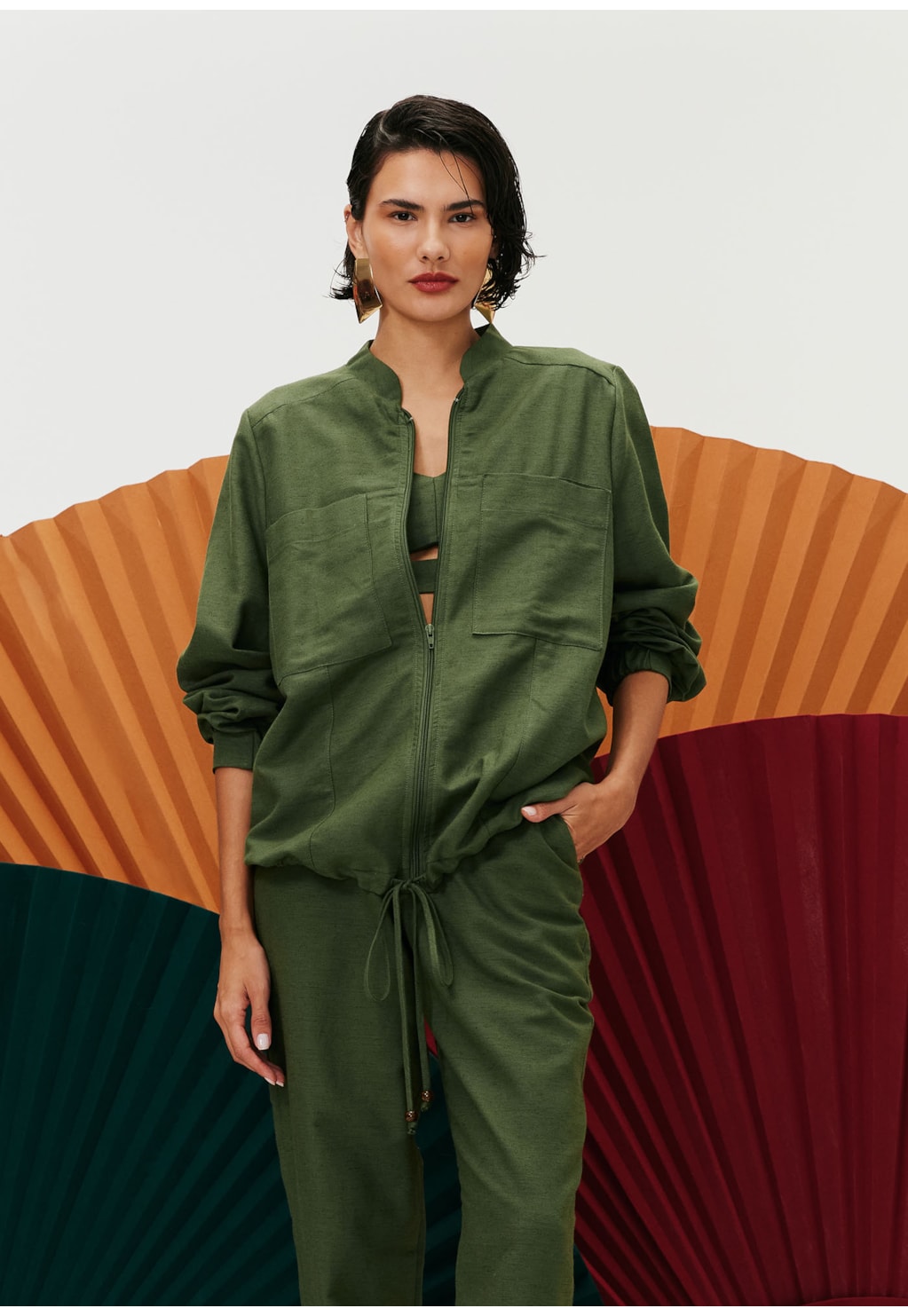 Casaco Alongado Max Bolso