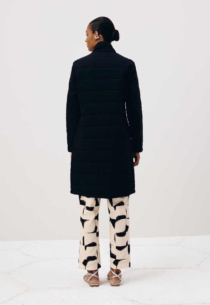 Casaco Alongado Puffer Matelassê