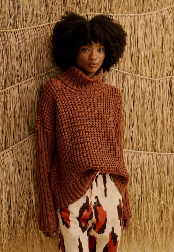 Casaco em Tricot Oversized