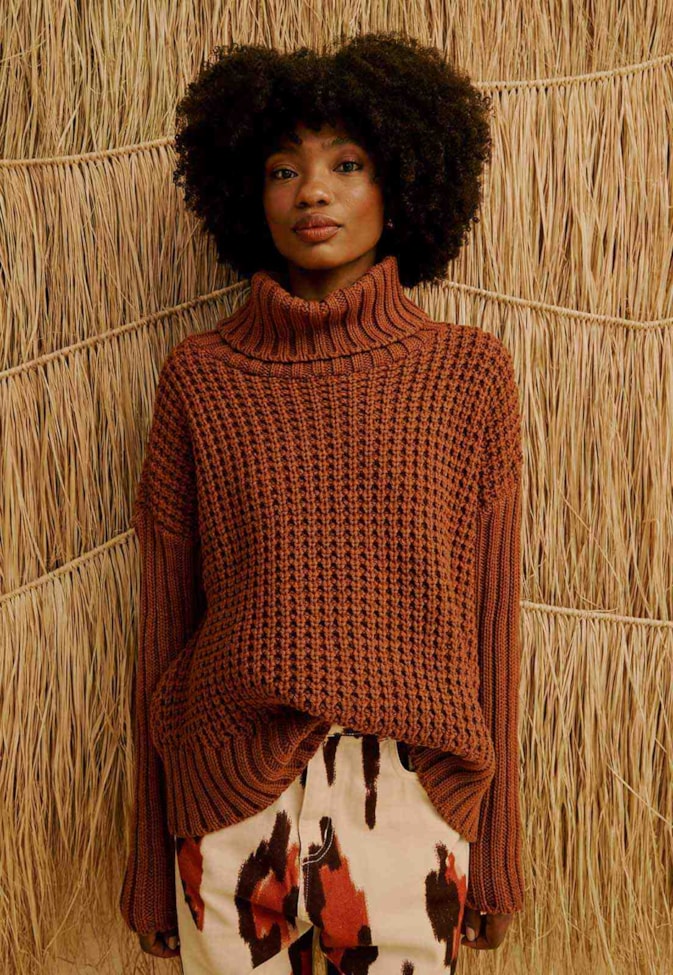 Casaco em Tricot Oversized