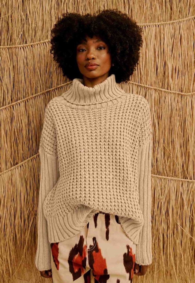 Casaco em Tricot Oversized