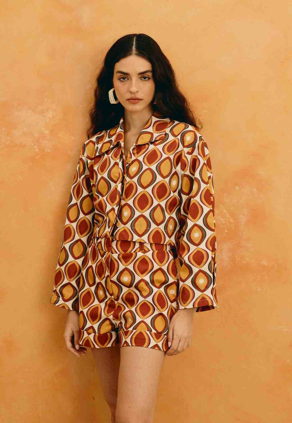Casaco Estampado Cacau Solar