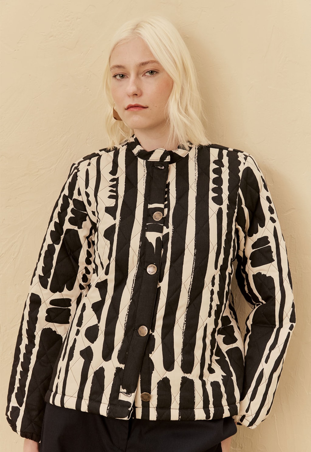 Casaco Puffer Estampado Linea