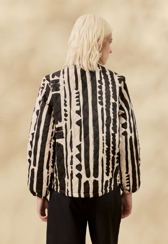 Casaco Puffer Estampado Linea