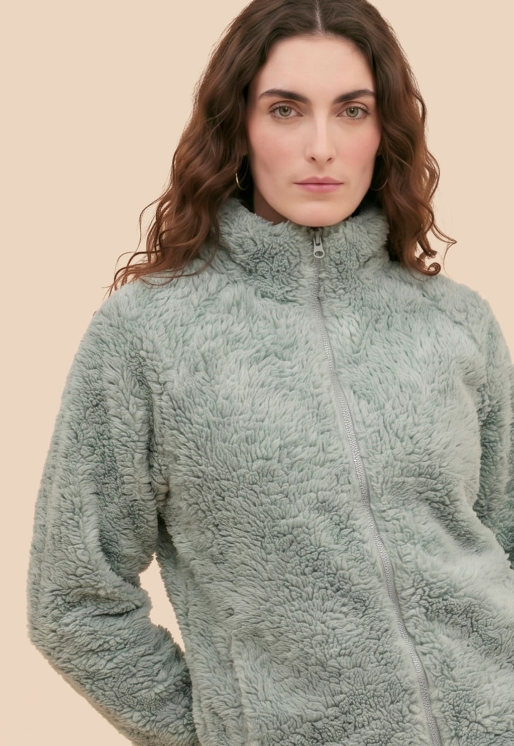 Casaco Sherpa Gola Alta