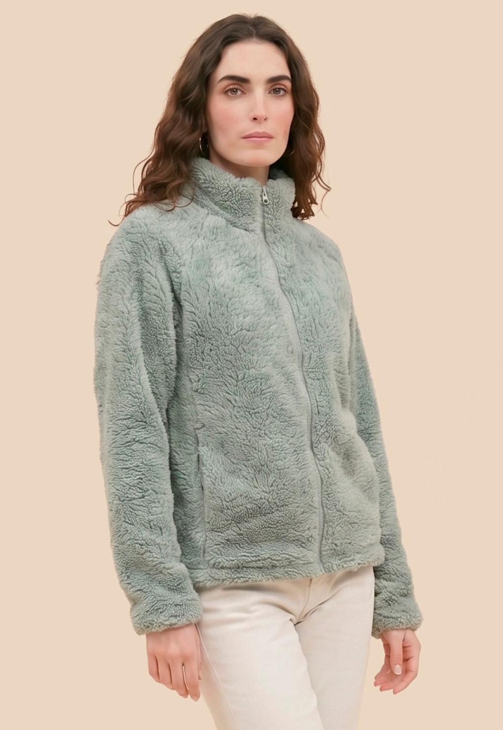 Casaco Sherpa Gola Alta