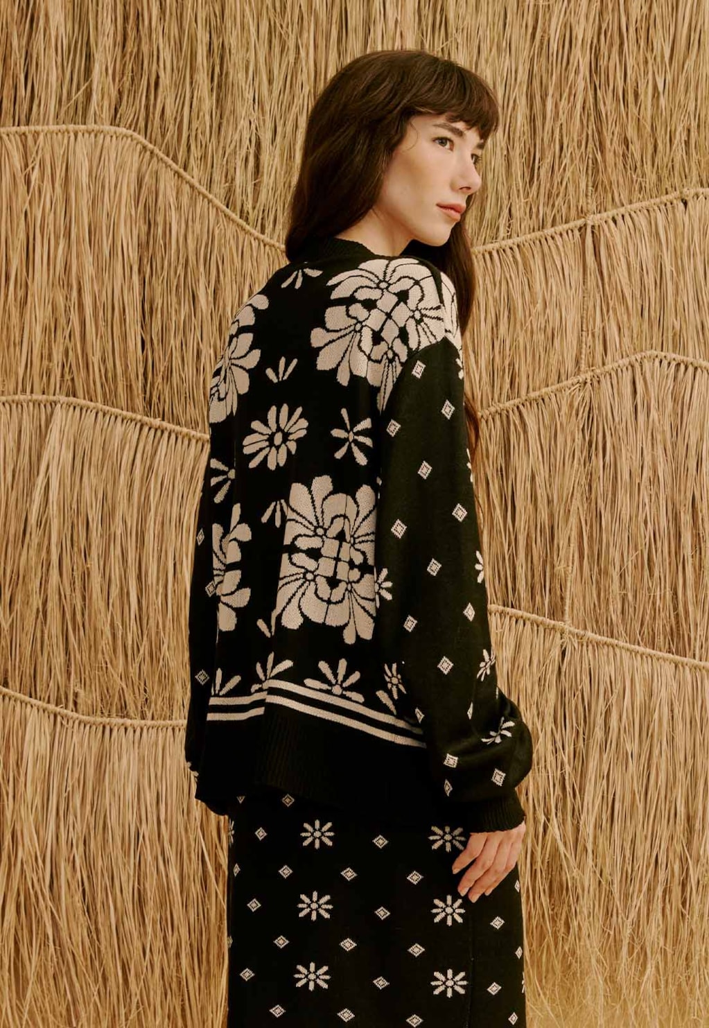 Casaco Tricot Jacquard Pallay