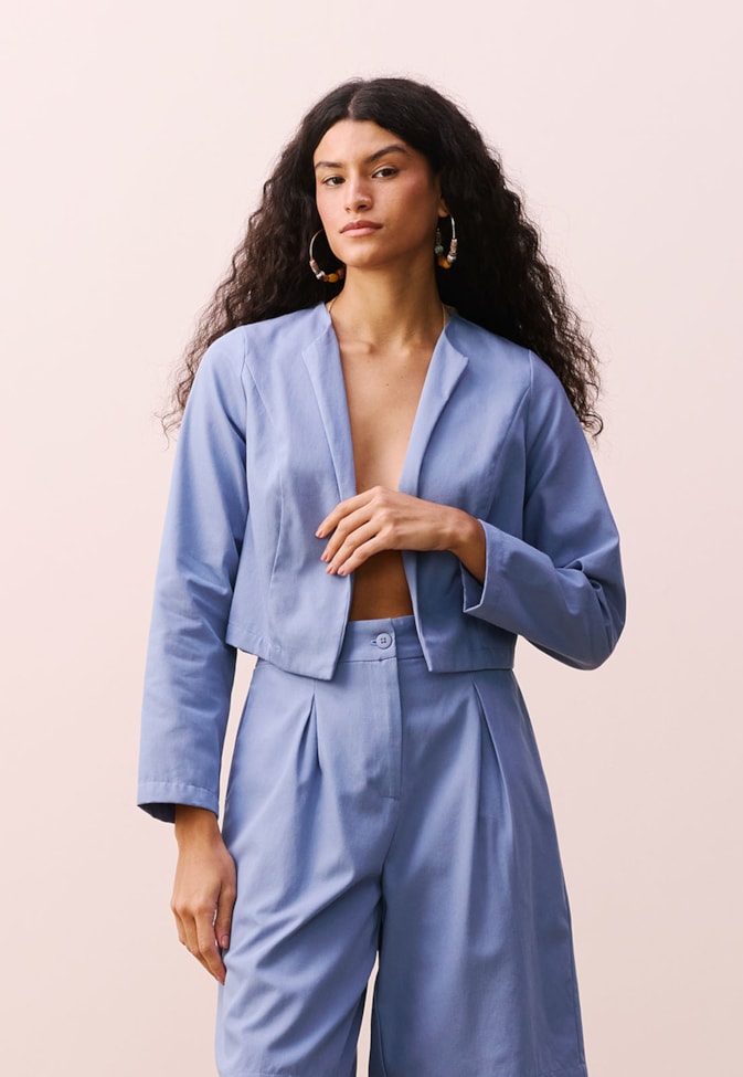 Casaqueto Cropped Alfaiataria