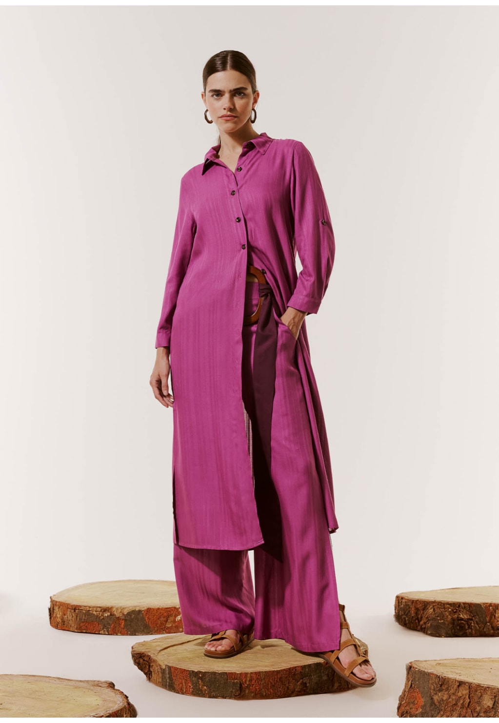 Chemise Abotoamento Frontal