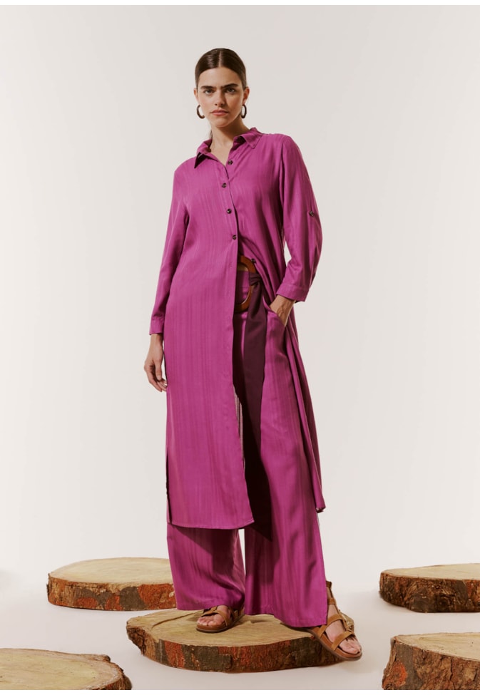 Chemise Abotoamento Frontal