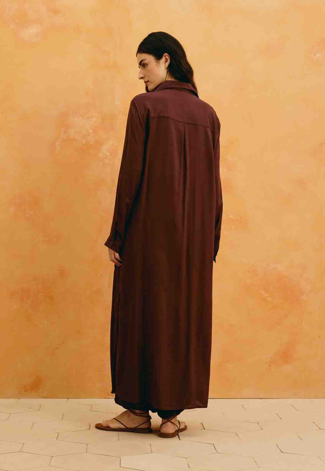 Chemise Lisa Alongada Vista Traseira