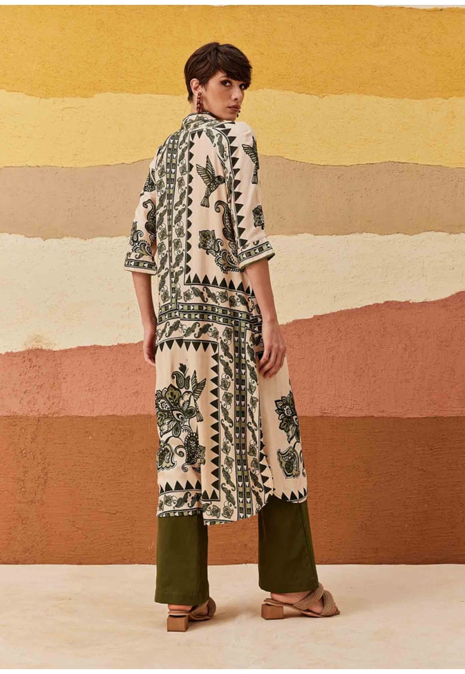 Chemise Regular Estampada Bodegas