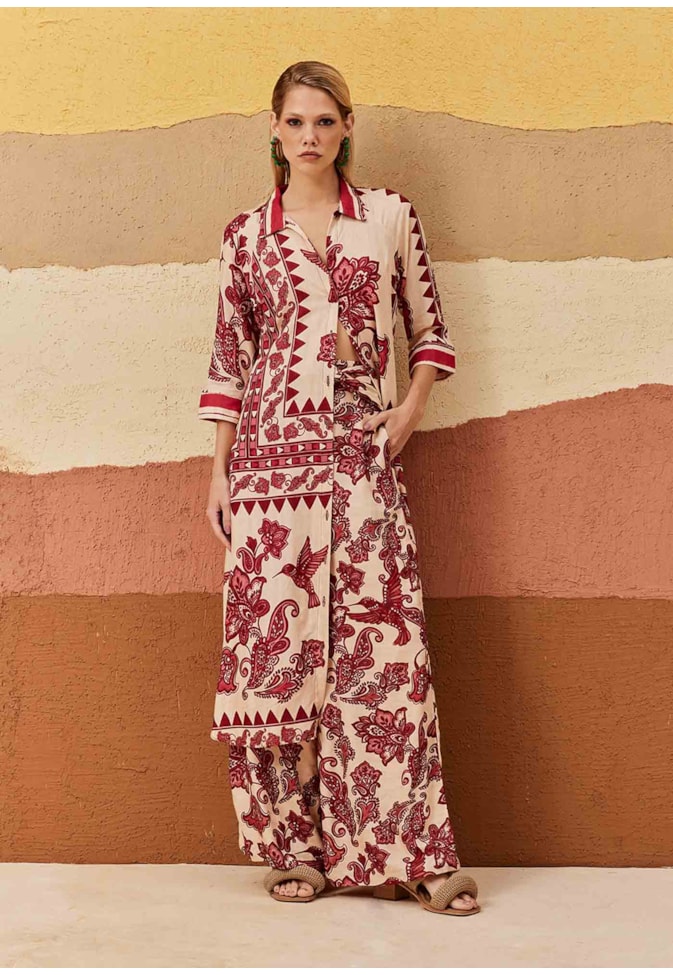 Chemise Regular Estampada Bodegas