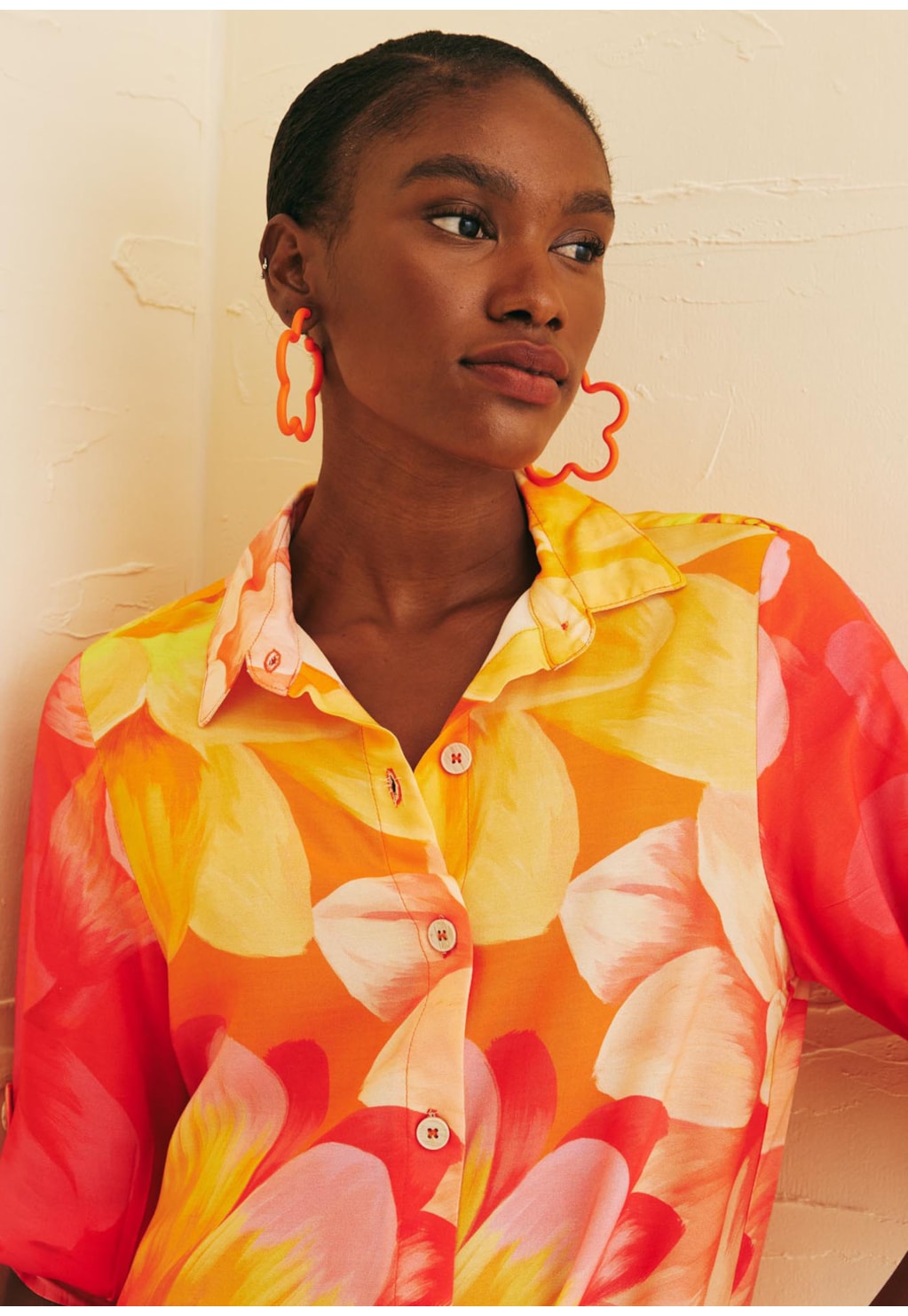 Chemise Regular Estampada Dalia