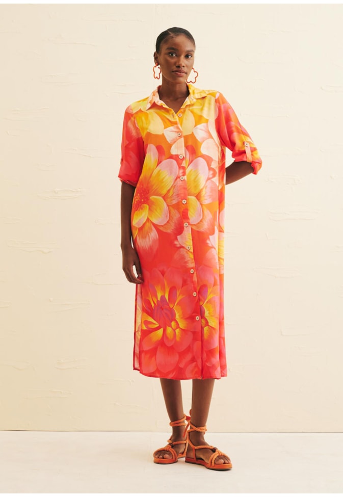 Chemise Regular Estampada Dalia