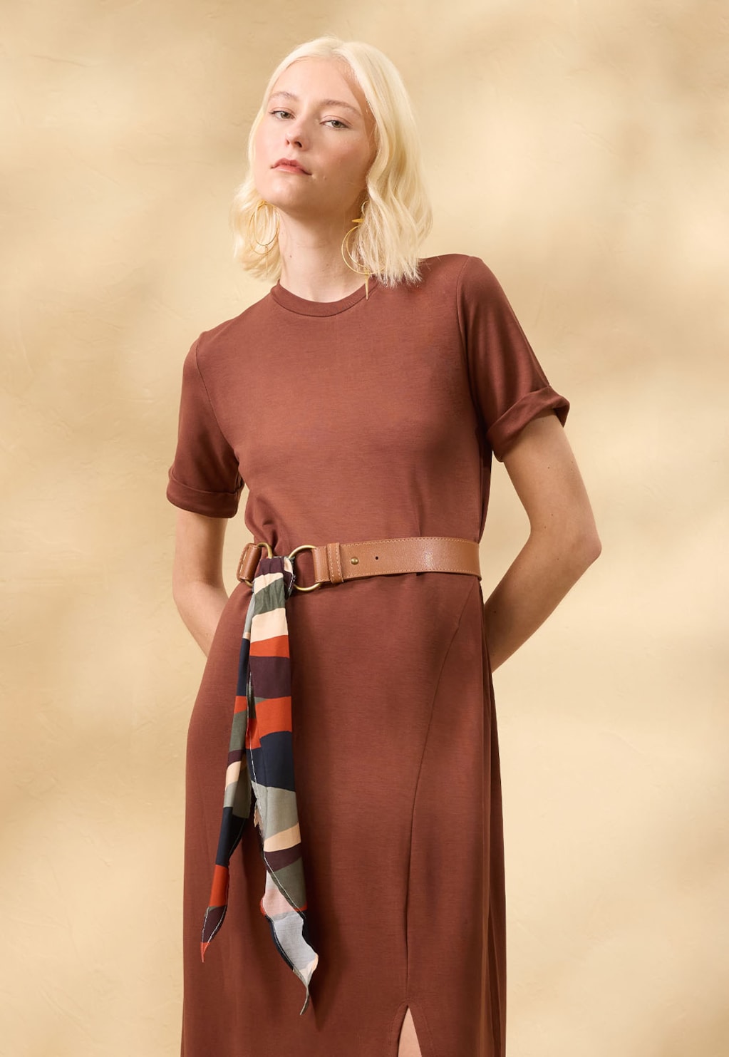 Cinto Argolas Amarração Lenço