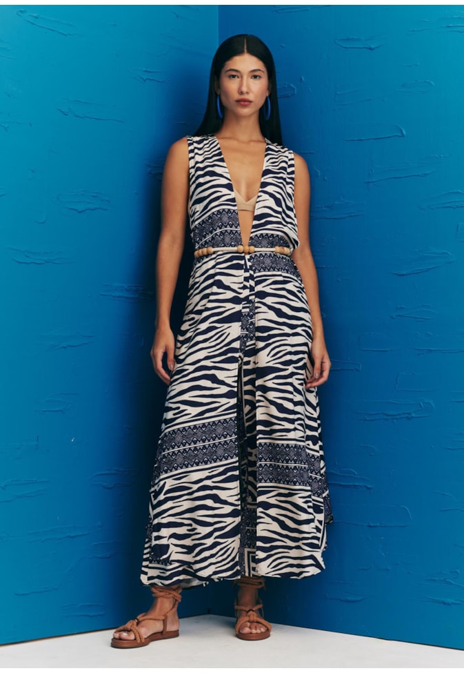 Coletão Veste Estampado Las Cebras