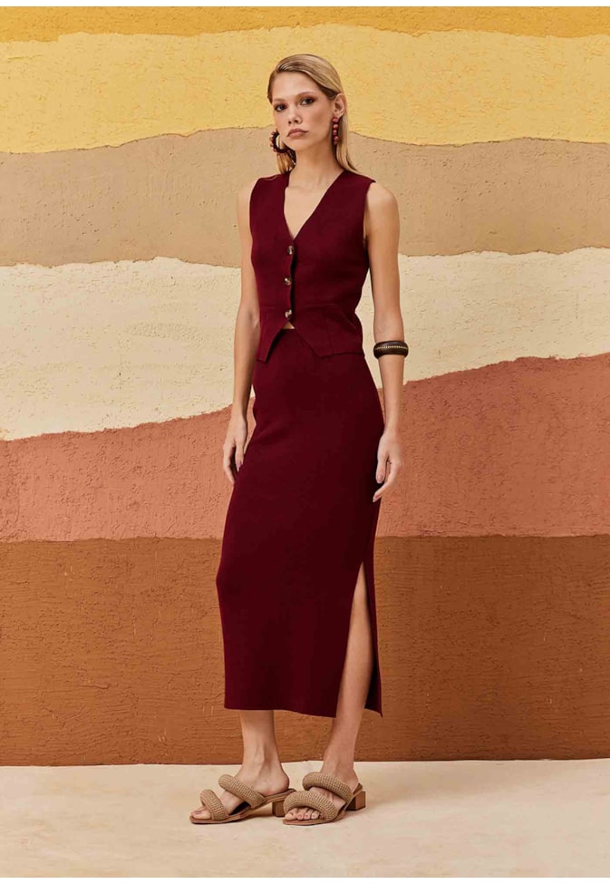 Colete Alfaiataria Tricot