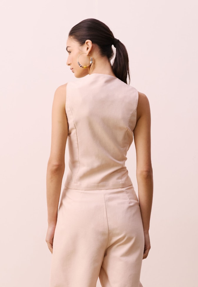 Colete Assimétrico de Alfaiataria