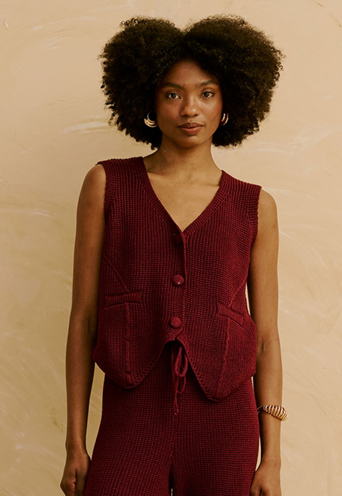 Colete em Tricot