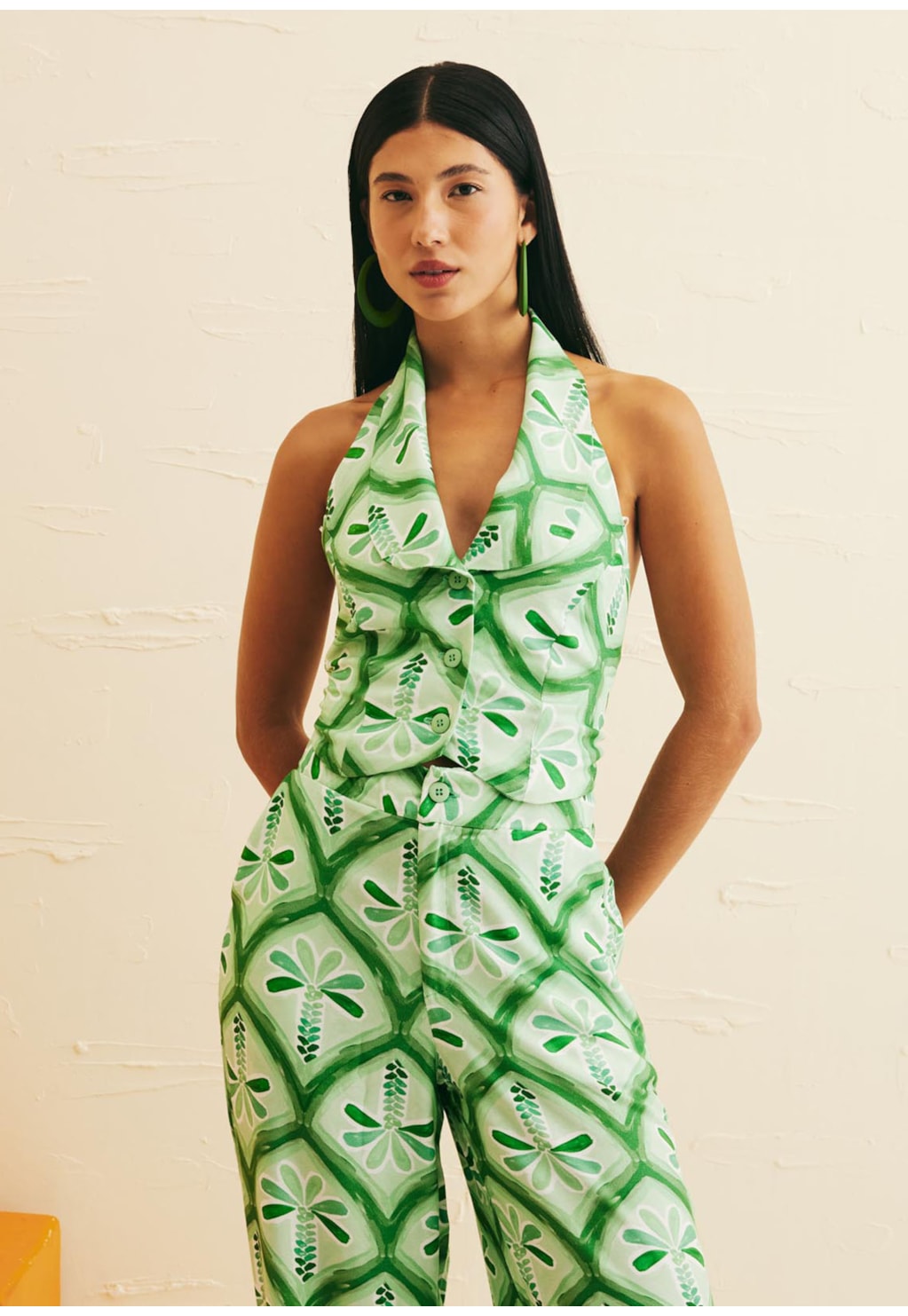 Colete Frente Única Estampado Gunga