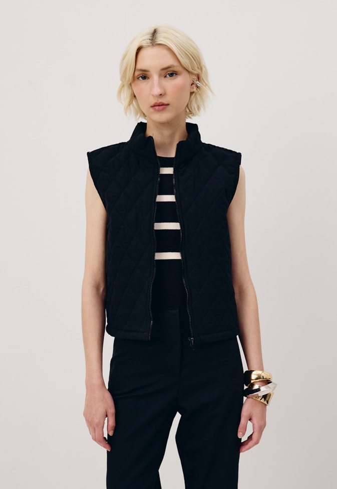 Colete Gola Alta Matelassê