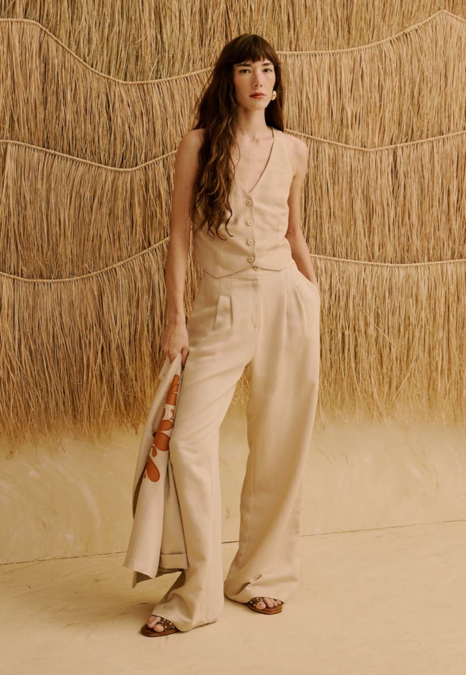 Colete Liso Cruzado Costas