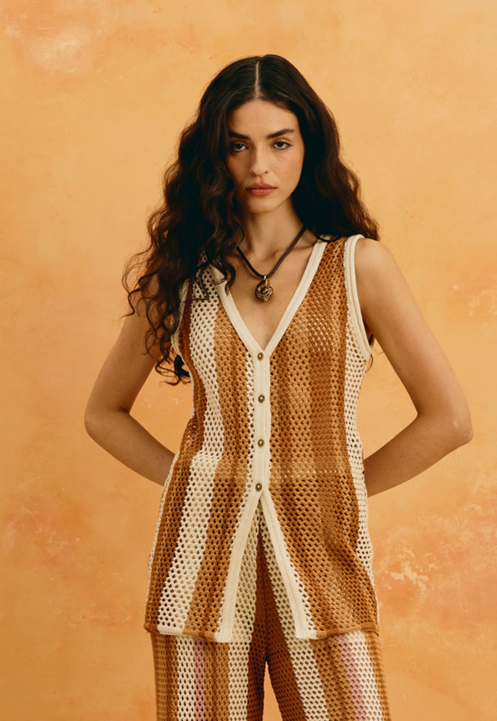 Colete Tricot Listrado
