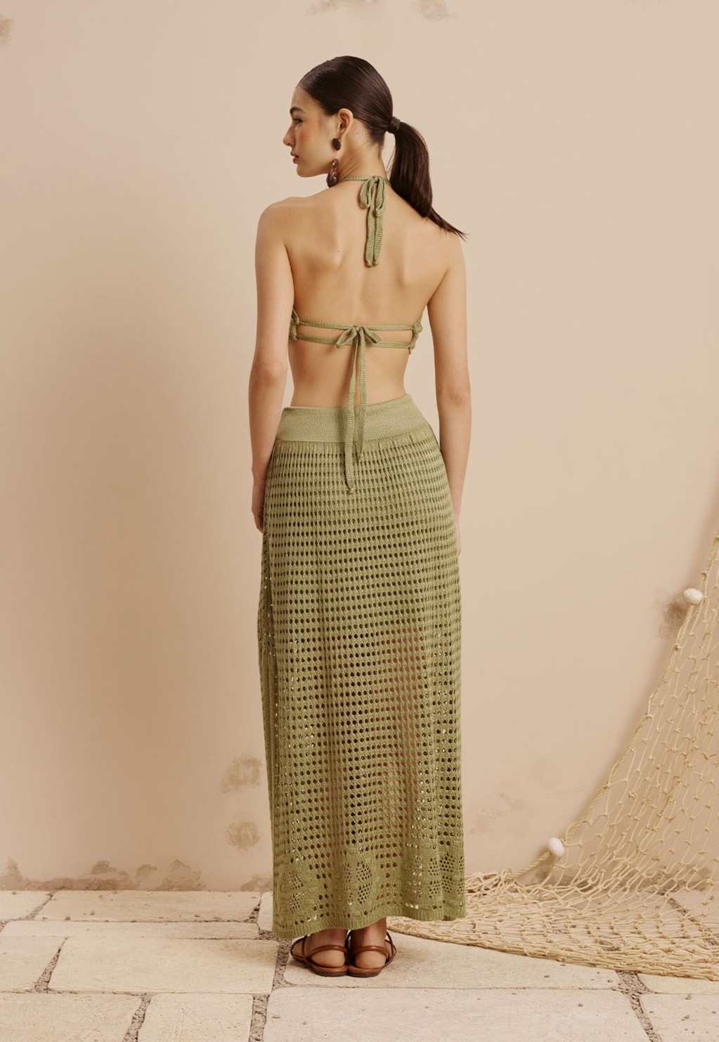 Conjunto Tricot Saia e Top