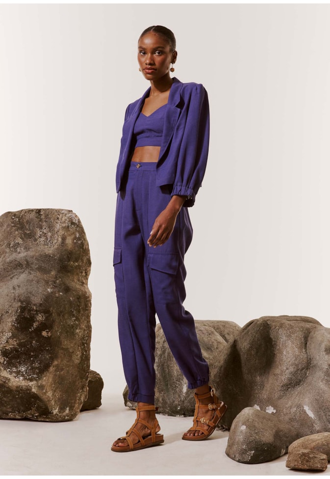 Cropped Alça Fina Liso