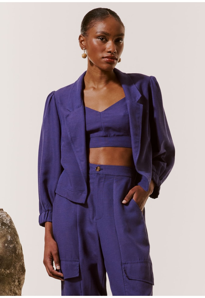 Cropped Alça Fina Liso