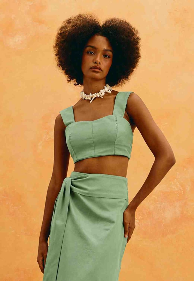 Cropped Alça Larga